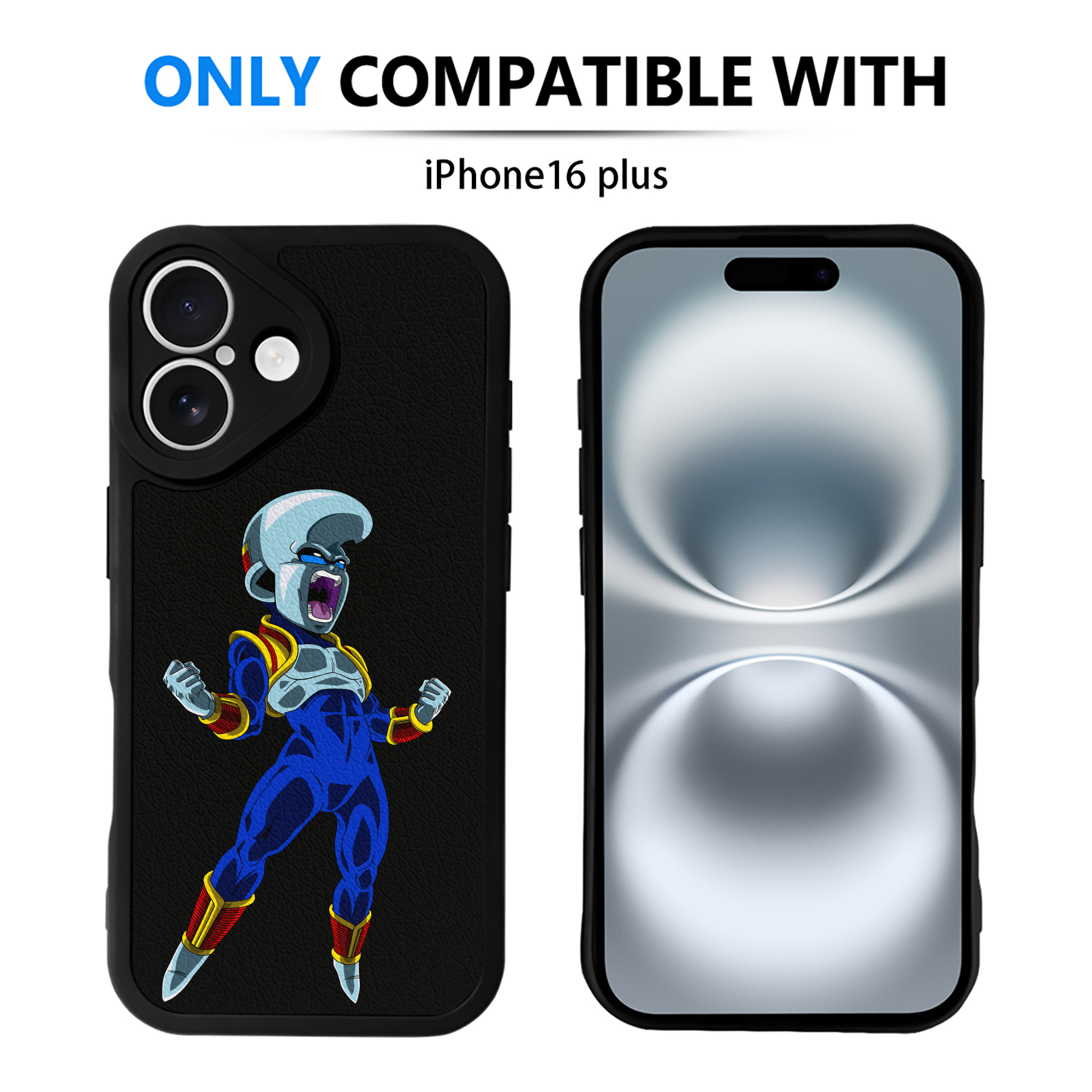 （画像用） ドラゴンボール DRAGON BALL 【iPhone 16シリーズ対応】シリコンスマホケース（レザー調） 材質：シリコン